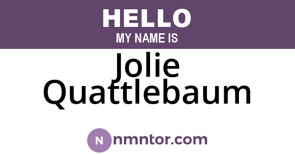 Jolie Quattlebaum
