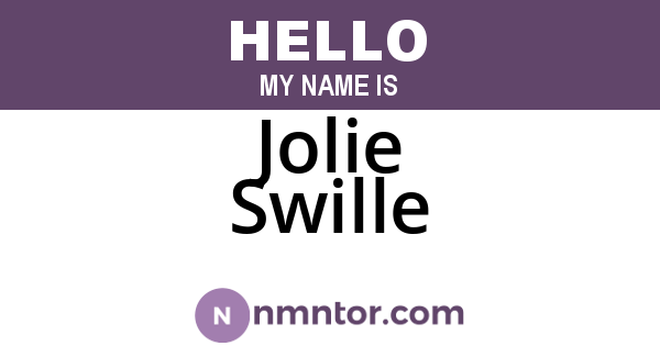 Jolie Swille