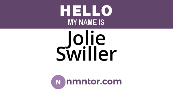 Jolie Swiller