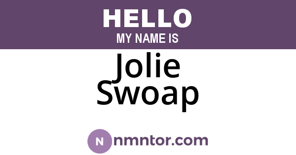 Jolie Swoap