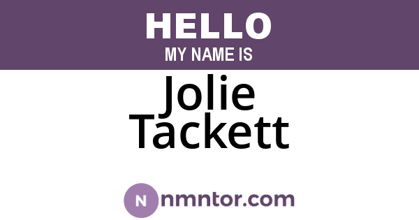 Jolie Tackett