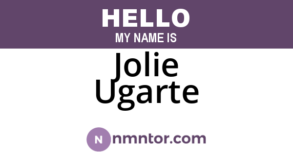 Jolie Ugarte