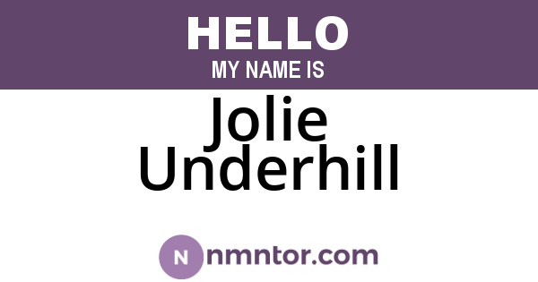 Jolie Underhill