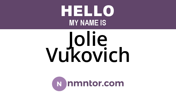 Jolie Vukovich