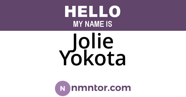 Jolie Yokota