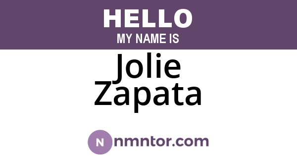 Jolie Zapata