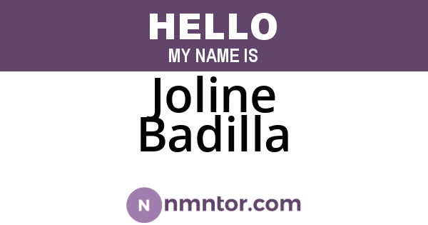Joline Badilla