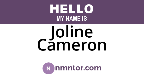 Joline Cameron