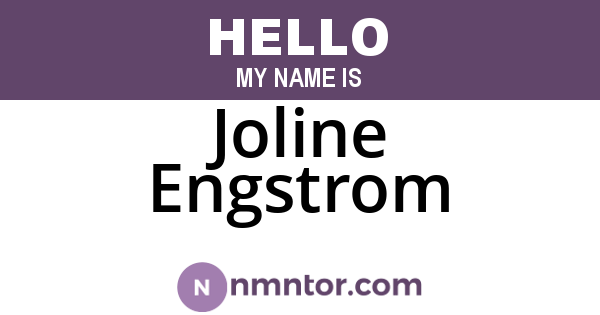 Joline Engstrom
