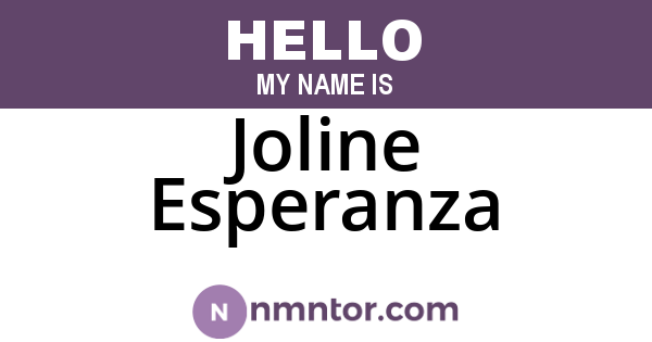 Joline Esperanza
