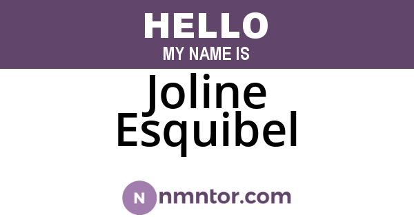 Joline Esquibel