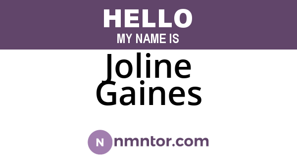 Joline Gaines