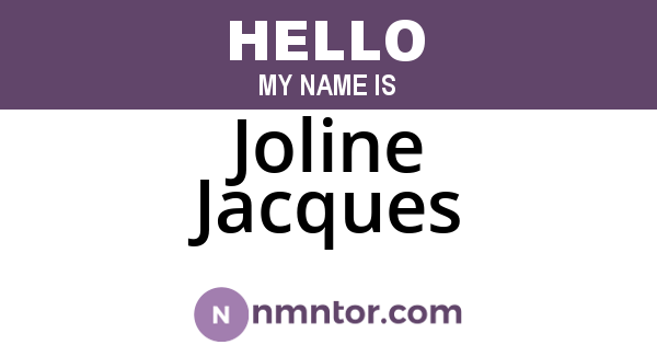 Joline Jacques