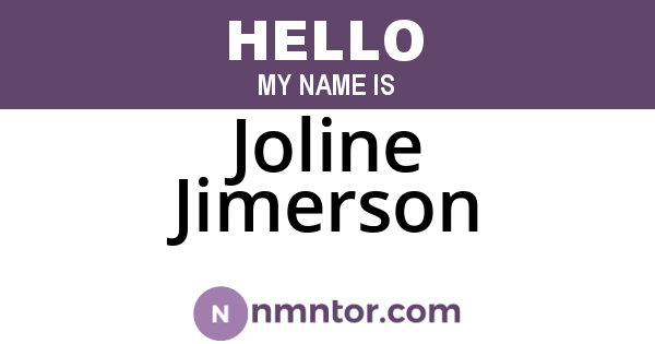 Joline Jimerson