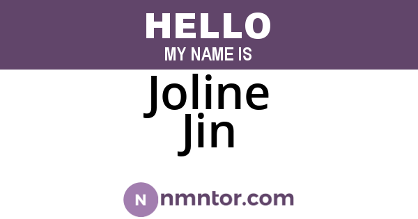 Joline Jin