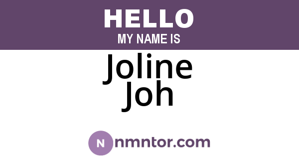 Joline Joh