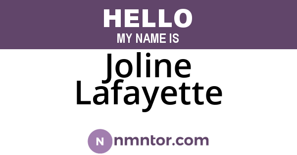 Joline Lafayette