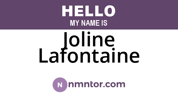 Joline Lafontaine