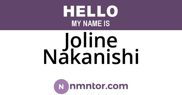 Joline Nakanishi
