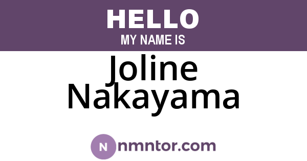 Joline Nakayama