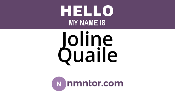 Joline Quaile