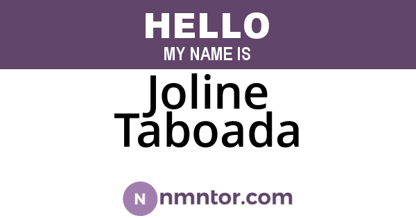 Joline Taboada