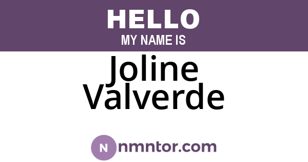 Joline Valverde
