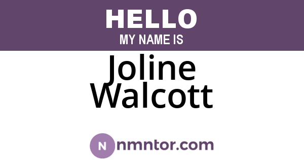 Joline Walcott