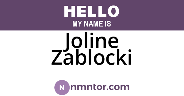 Joline Zablocki