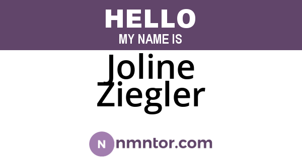 Joline Ziegler