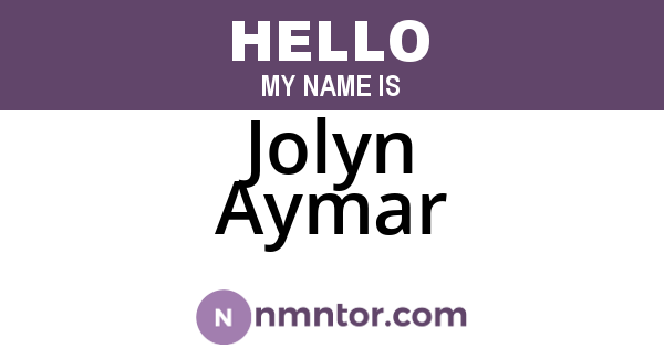 Jolyn Aymar