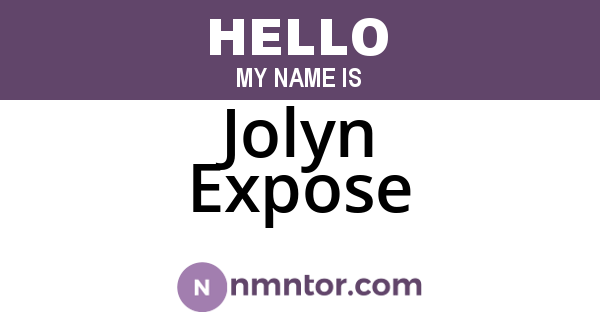 Jolyn Expose