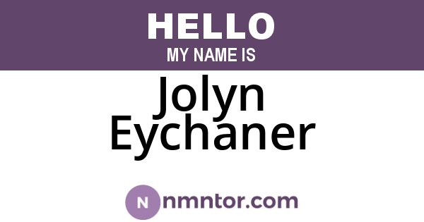 Jolyn Eychaner