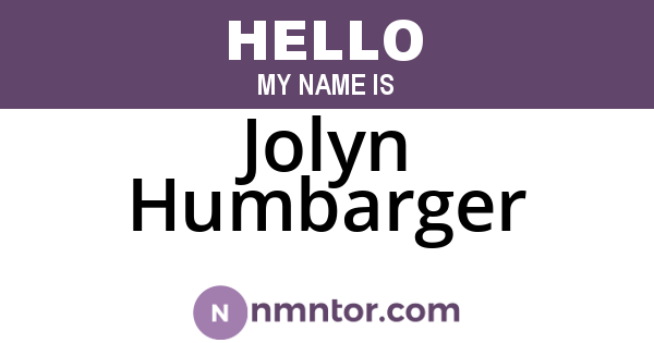 Jolyn Humbarger