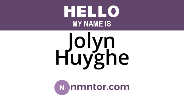 Jolyn Huyghe
