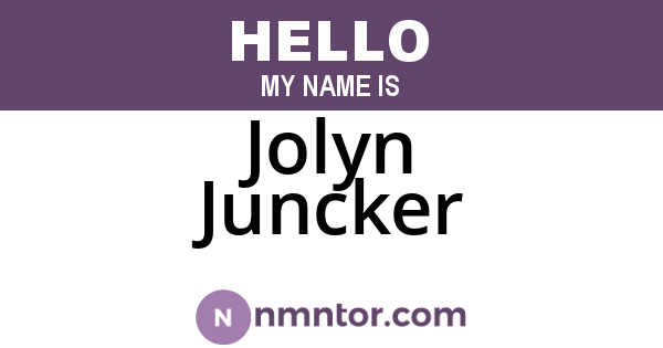 Jolyn Juncker