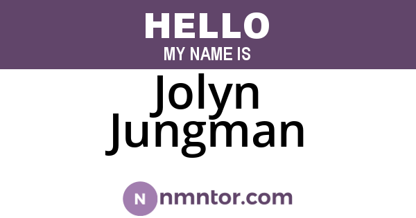 Jolyn Jungman