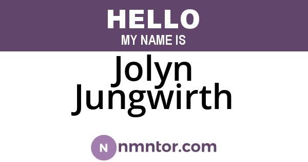 Jolyn Jungwirth
