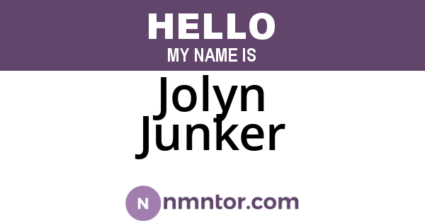 Jolyn Junker