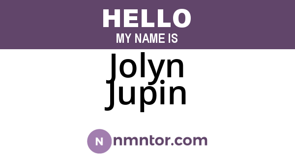 Jolyn Jupin