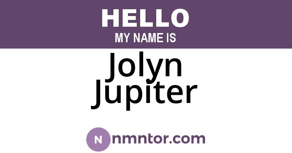 Jolyn Jupiter