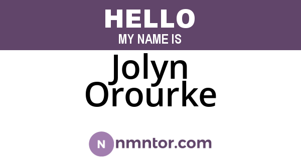 Jolyn Orourke