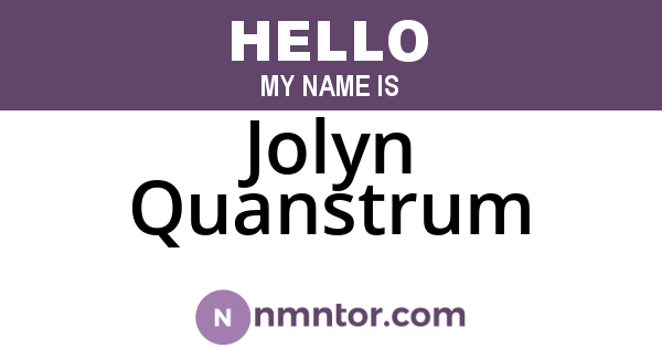 Jolyn Quanstrum