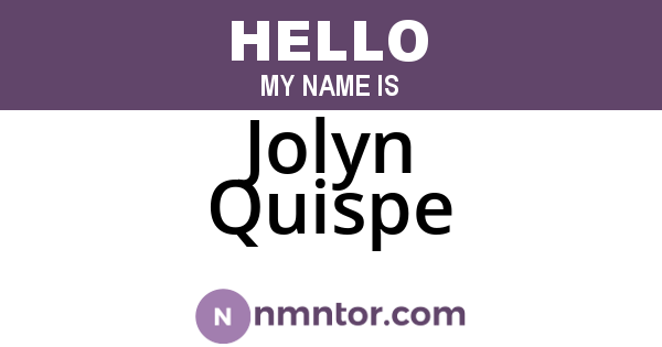 Jolyn Quispe