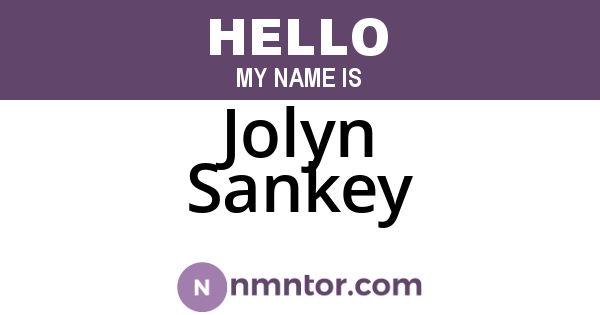 Jolyn Sankey