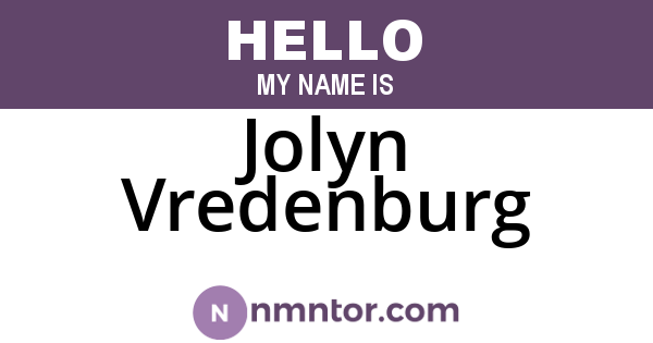 Jolyn Vredenburg