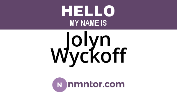 Jolyn Wyckoff