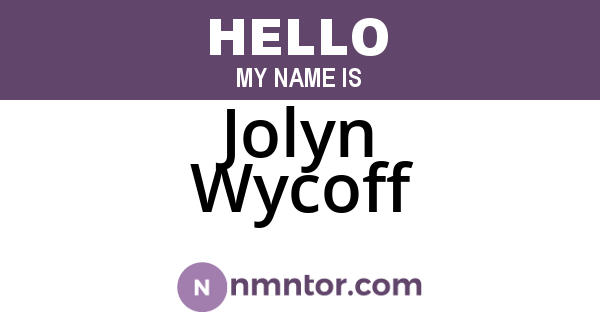 Jolyn Wycoff