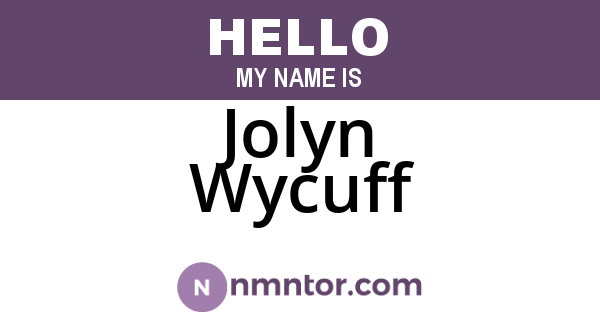 Jolyn Wycuff