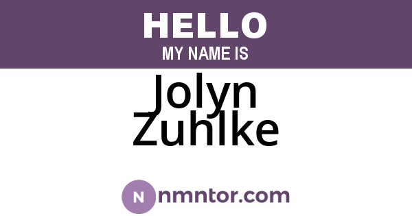Jolyn Zuhlke